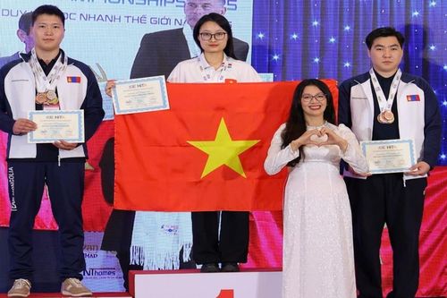Tuyển Việt Nam đứng thứ 4 tại Giải vô địch Siêu trí nhớ thế giới lần thứ 34