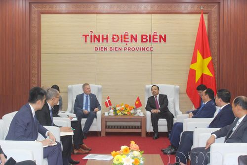 Bí thư Tỉnh ủy Trần Tiến Dũng tiếp xã giao Đại sứ Đan Mạch tại Việt Nam