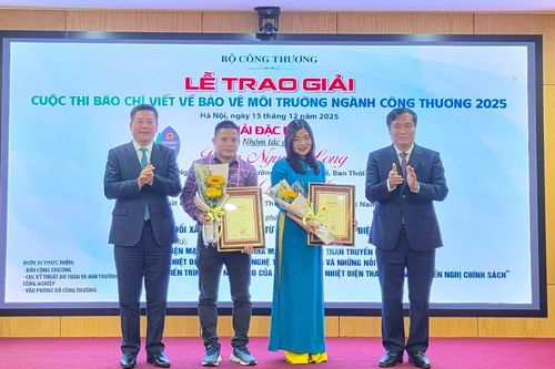Báo và Phát thanh, Truyền hình Khánh Hòa có một tác phẩm đoạt giải khuyến khích Cuộc thi Báo chí viết về bảo vệ môi trường ngành Công Thương năm 2025