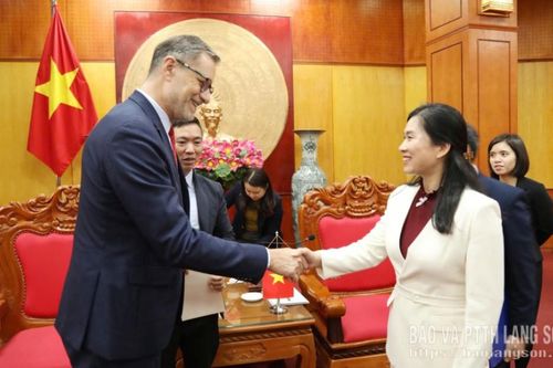 Phó Chủ tịch UBND tỉnh Lạng Sơn tiếp Đại sứ quán Pháp tại Việt Nam