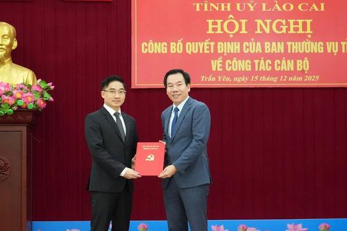 Đồng chí Trần Quang Vinh giữ chức Phó Bí thư Đảng ủy xã Trấn Yên