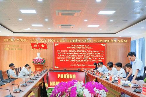 Phường Nam Gia Nghĩa vận động bàn giao mặt bằng Dự án Trạm biến áp 110kV