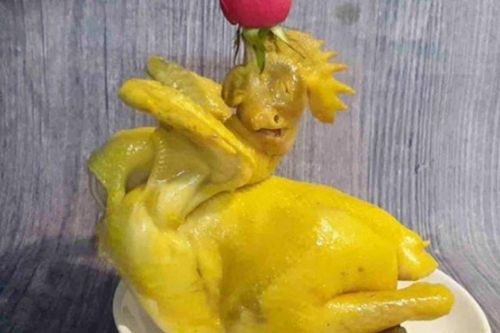 Cách buộc gà cúng Cánh Tiên và luộc da vàng óng không nứt