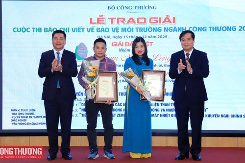 Trao giải Cuộc thi Báo chí viết về Bảo vệ môi trường ngành Công Thương năm 2025
