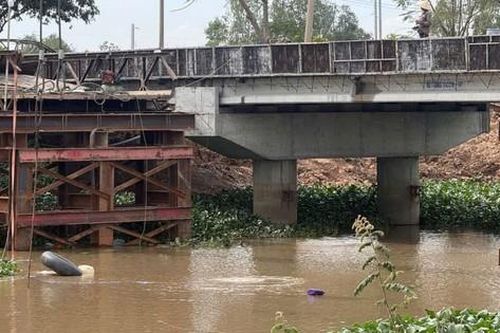 Tây Ninh: Phong tỏa cầu tạm Ông Mười Tâm sau sự cố sập nhịp giữa