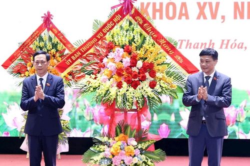 Phó Chủ tịch Quốc hội Vũ Hồng Thanh dự gặp mặt các thế hệ đại biểu Quốc hội tỉnh Thanh Hóa