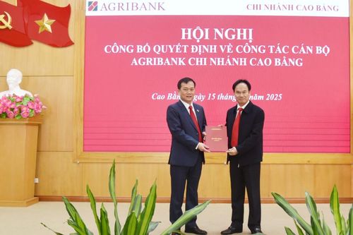 Hội nghị công bố chức danh Giám đốc Agribank Chi nhánh Cao Bằng