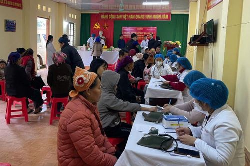 Khám bệnh, cấp phát thuốc miễn phí cho 200 đối tượng tại xã Quảng Uyên