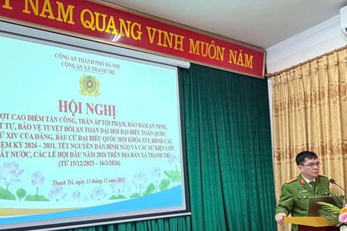 Quyết tâm hoàn thành xuất sắc cao điểm tấn công, trấn áp tội phạm