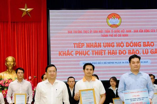 TP Hồ Chí Minh: Tiếp nhận hơn 3,7 tỷ đồng ủng hộ đồng bào bị thiên tai