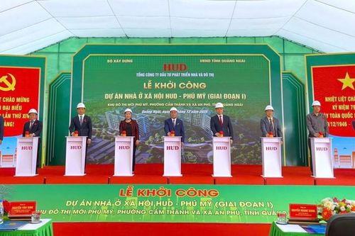 Quảng Ngãi khởi công dự án nhà ở xã hội HUD - Phú Mỹ