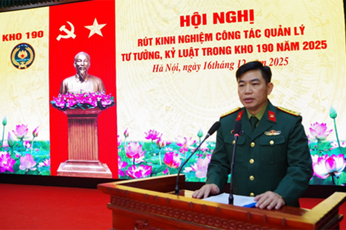 Kho 190, Cục Xăng dầu rút kinh nghiệm công tác quản lý tư tưởng, kỷ luật