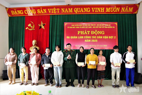Quảng Trị: Phát động ra quân làm công tác dân vận đợt 2 năm 2025