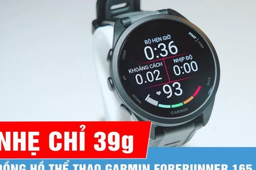 Đồng hồ chạy bộ Garmin Forerunner 165: Thiết kế gọn nhẹ, theo dõi sức khỏe toàn diện