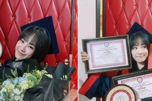 Lương Bích Hữu gây bất ngờ với diện mạo trẻ trung tại lễ tốt nghiệp dù đã U50