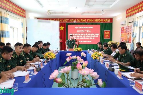Bộ Tư lệnh BĐBP kiểm tra công tác phòng, chống xuất, nhập cảnh trái phép tại BĐBP tỉnh An Giang