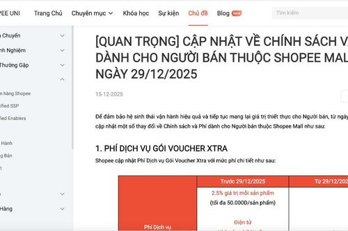 Nhiều sàn thương mại điện tử điều chỉnh tăng phí trước mùa mua sắm cao điểm