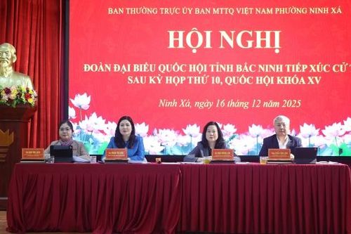 Đoàn Đại biểu Quốc hội tỉnh Bắc Ninh tiếp xúc cử tri phường Ninh Xá