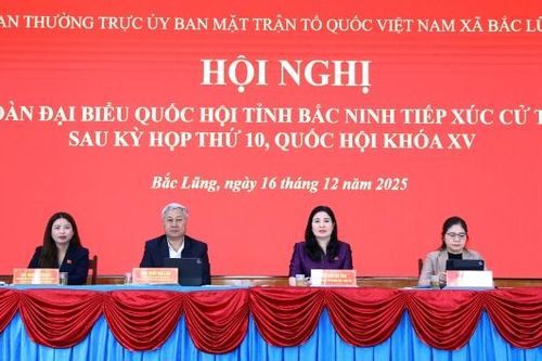 Đoàn Đại biểu Quốc hội tỉnh Bắc Ninh tiếp xúc cử tri tại xã Bắc Lũng