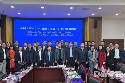 Đoàn công tác tỉnh Đồng Tháp thúc đẩy kết nối giao thương với doanh nghiệp tỉnh Hà Nam (Trung Quốc)