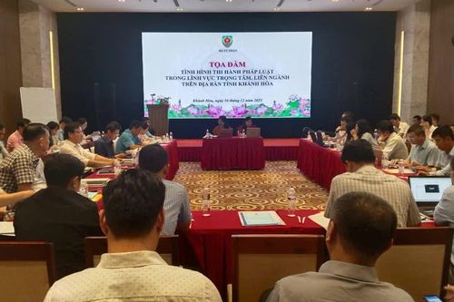 Tọa đàm về tình hình thi hành pháp luật trong lĩnh vực trọng tâm, liên ngành trên địa bàn tỉnh Khánh Hòa