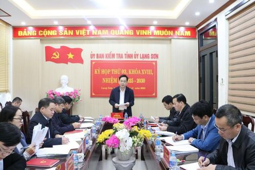 Ủy ban Kiểm tra Tỉnh ủy họp kỳ thứ 3