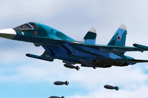 Su-34 và bom lướt FAB-500 trong không kích Nga