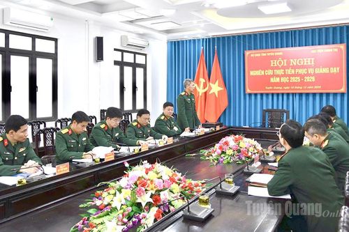 Đoàn công tác Học viện Chính trị Bộ Quốc phòng học tập, nghiên cứu thực tiễn tại Bộ CHQS tỉnh