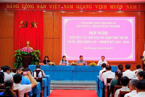 Bí thư Thành ủy TP. Hồ Chí Minh Trần Lưu Quang tiếp xúc cử tri phường Đông Hòa, Dĩ An