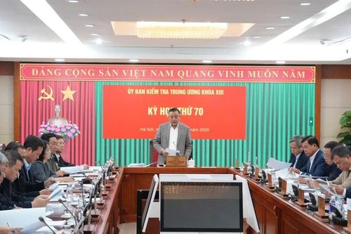 Ủy ban Kiểm tra Trung ương họp Kỳ thứ 70