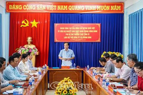 Xây dựng xã Khánh Bình theo hướng phát triển kinh tế nông nghiệp hiệu quả, bền vững