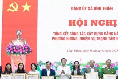 Đảng ủy xã Ứng Thiên triển khai nhiệm vụ trọng tâm năm 2026
