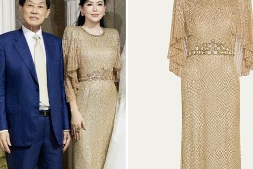 Vợ tỷ phú Johnathan Hạnh Nguyễn gây chú ý với thiết kế đầm trăm triệu đồng
