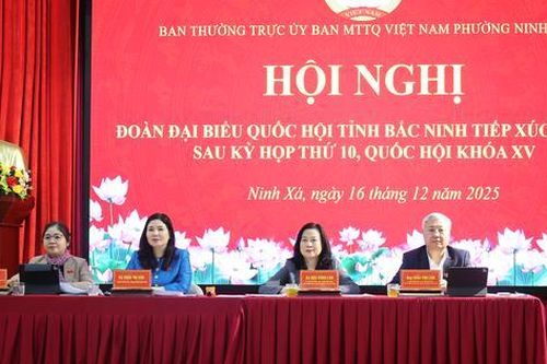 Bộ trưởng Bộ Y tế Đào Hồng Lan cùng đoàn ĐBQH Bắc Ninh tiếp xúc cử tri phường Ninh Xá
