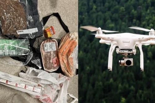 Dùng UAV thả đồ lậu cho tù nhân