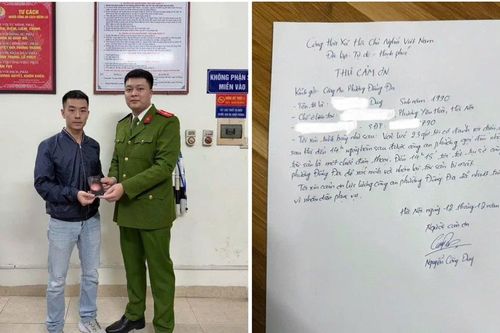 Công an phường Đống Đa trao trả tài sản cho người đánh rơi
