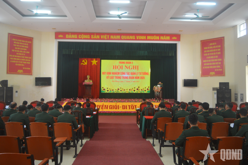 Trung đoàn 2 (Sư đoàn 395, Quân khu 3) rút kinh nghiệm công tác quản lý tư tưởng, kỷ luật năm 2025