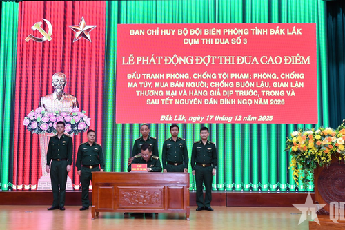 Bộ đội Biên phòng tỉnh Đắk Lắk: Phát động đợt thi đua cao điểm phòng, chống tội phạm
