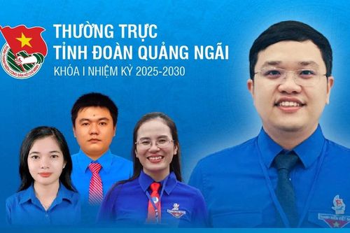 Thường trực Tỉnh Đoàn Quảng Ngãi khóa I, nhiệm kỳ 2025-2030