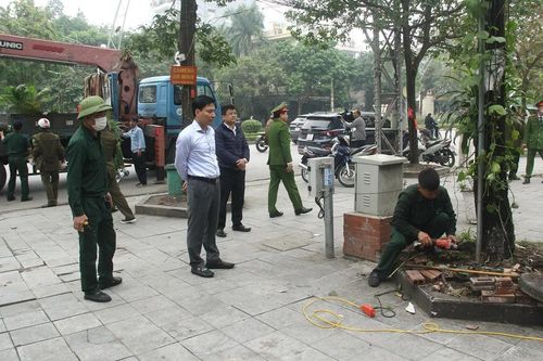 Phường Hạc Thành kiểm tra việc thiết lập lại trật tự đô thị, trật tự công cộng, vệ sinh môi trường