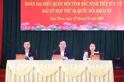 Đoàn Đại biểu Quốc hội tỉnh Bắc Ninh tiếp xúc cử tri tại xã Lâm Thao