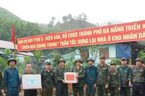 Động viên cán bộ, chiến sĩ thực hiện 'Chiến dịch Quang Trung' tại xã Trà Leng