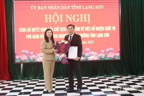 Bổ nhiệm chức vụ Phó Giám đốc Sở Nông nghiệp và Môi trường