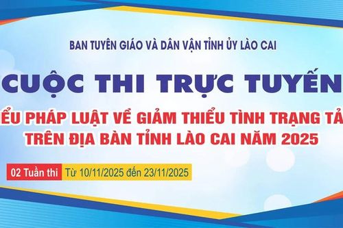 Lào Cai tổ chức thành công Cuộc thi trực tuyến 'Tìm hiểu pháp luật về giảm thiểu tình trạng tảo hôn năm 2025'