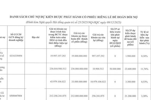 HQC hoán đổi 500 tỷ đồng nợ: Giải pháp cho áp lực dòng tiền