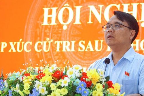 Phó Bí thư Thường trực Tỉnh ủy Lâm Đồng Đặng Hồng Sỹ tiếp xúc cử tri xã Hoài Đức