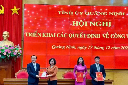 Quảng Ninh điều động, bổ nhiệm nhiều cán bộ sở, ngành, địa phương
