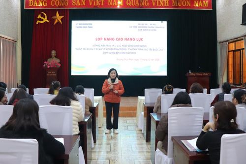 Tập huấn nâng cao năng lực phòng, chống suy dinh dưỡng cho trẻ em dưới 16 tuổi