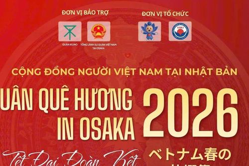Nhiều nội dung đặc sắc tại chương trình 'Xuân Quê hương - Tết đại đoàn kết Osaka 2026'
