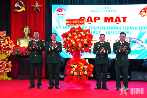 Gặp mặt kỷ niệm 78 năm Ngày truyền thống Trung đoàn 271 (Sư đoàn 5, Quân khu 7)